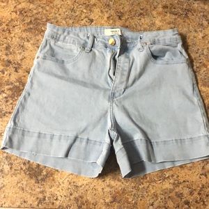 Light blue denim Forever 21 shorts